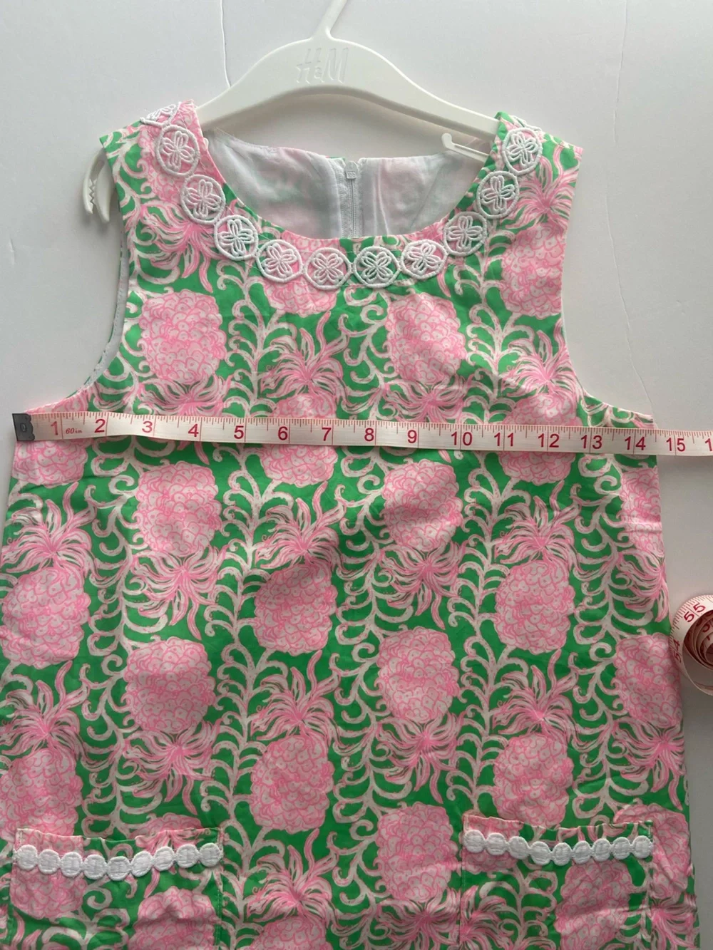 Girls sz 8 Lilly Pulitzer pineapple dress cotton shift